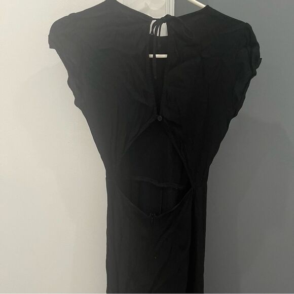 Reformation Black Mayer Jumpsuit Straight Leg size 4 - Picture 2 of 7